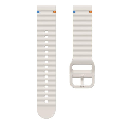 20mm Kalebol Wave Stitch Silicone Watch Band(Starlight) by Kalebol
