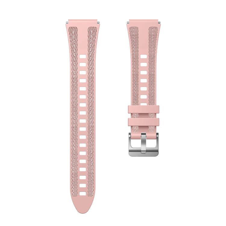 18mm Kalebol Composite Silicone Watch Band(Pink) by Kalebol