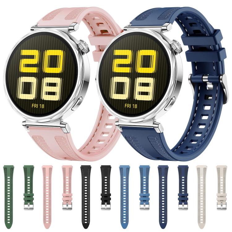 18mm Kalebol Composite Silicone Watch Band(Dark Blue) by Kalebol