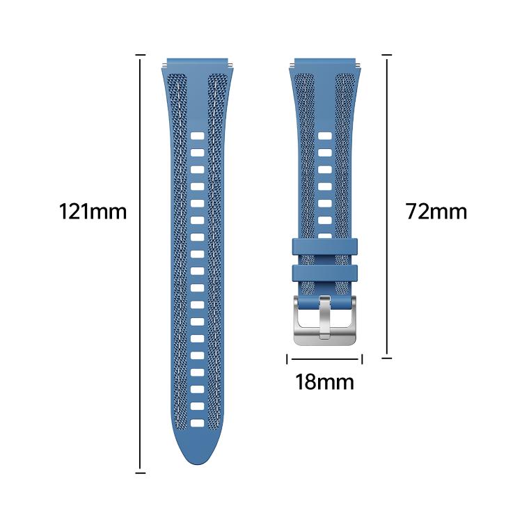 18mm Kalebol Composite Silicone Watch Band(Starlight) by Kalebol