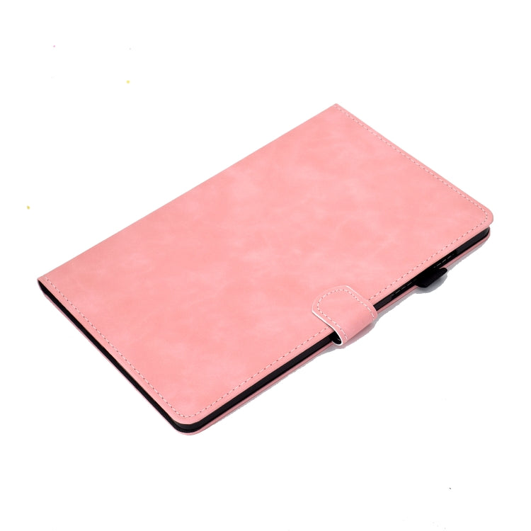 For Samsung Galaxy Tab S8 / Galaxy Tab S7 T870 Cowhide Texture Horizontal Flip Leather Case with Holder & Card Slots & Sleep / Wake-up Function(Rose Gold) by bashfashion