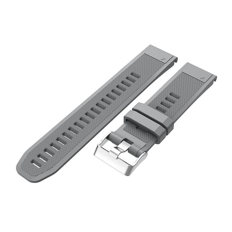 For Garmin QuickFit Kalebol 22mm Rhombus Texture Silicone Watch Band(Grey) by Kalebol