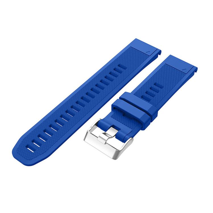 For Garmin QuickFit Kalebol 22mm Rhombus Texture Silicone Watch Band(Royal Blue) by Kalebol