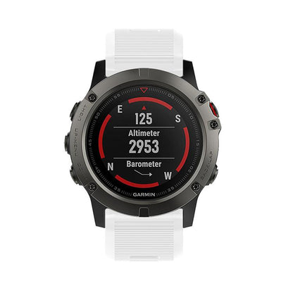 For Garmin QuickFit Kalebol 26mm Rhombus Texture Silicone Watch Band(White) by Kalebol