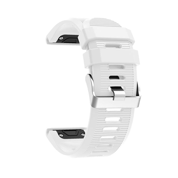 For Garmin QuickFit Kalebol 26mm Rhombus Texture Silicone Watch Band(White) by Kalebol