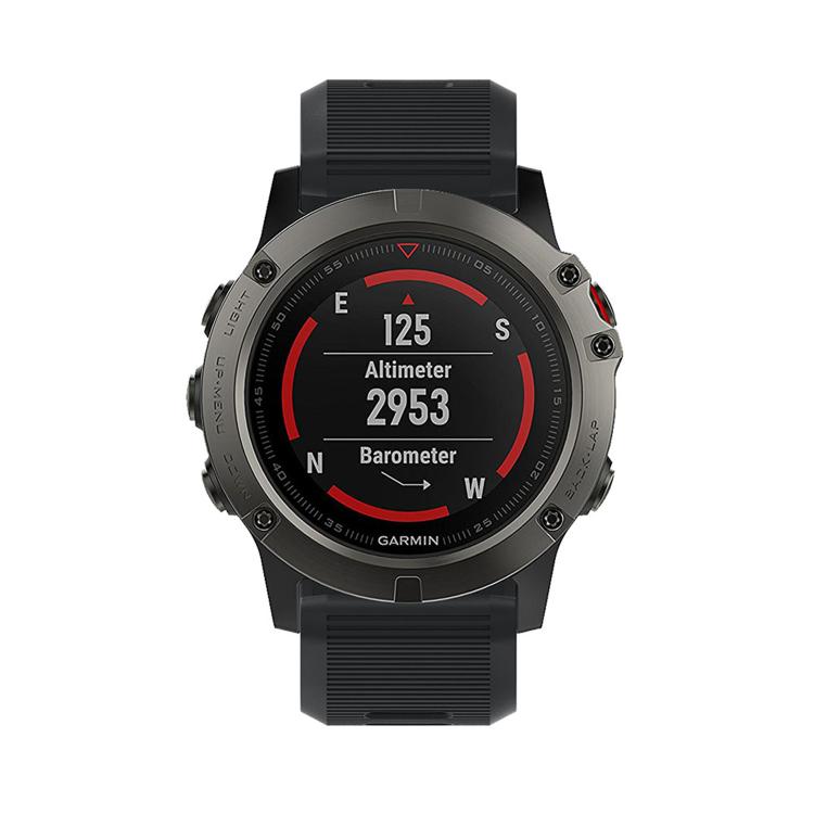 For Garmin QuickFit Kalebol 26mm Rhombus Texture Silicone Watch Band(Black) by Kalebol