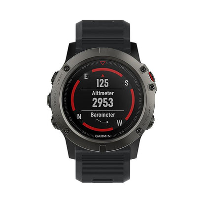 For Garmin QuickFit Kalebol 26mm Rhombus Texture Silicone Watch Band(Black) by Kalebol