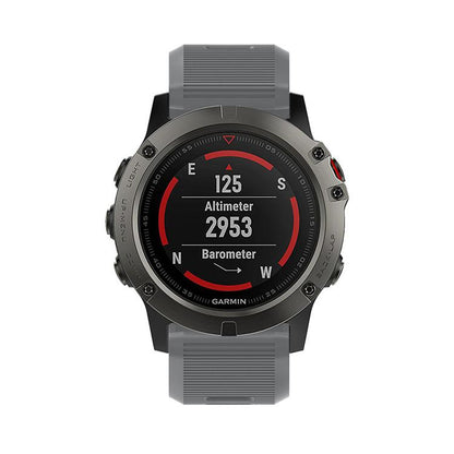 For Garmin QuickFit Kalebol 26mm Rhombus Texture Silicone Watch Band(Grey) by Kalebol