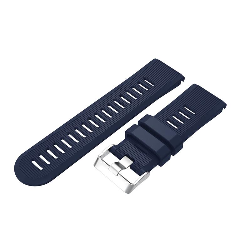 For Garmin QuickFit Kalebol 26mm Rhombus Texture Silicone Watch Band(Midnight Blue) by Kalebol