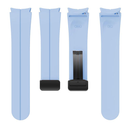 For Samsung Galaxy Watch7 / 6 / 5 Kalebol Concave Folding Magnetic Buckle Silicone Strap(Light Purple) by Kalebol