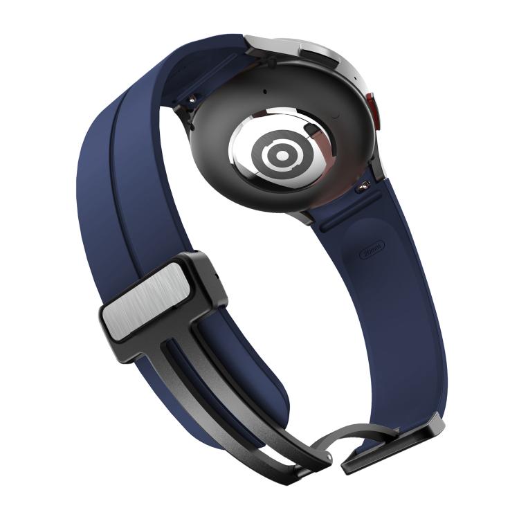 For Samsung Galaxy Watch7 / 6 / 5 Kalebol Concave Folding Magnetic Buckle Silicone Strap(Midnight Blue) by Kalebol