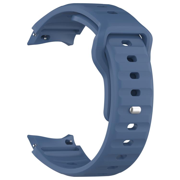 For Samsung Galaxy Watch7 / 6 / 5 Kalebol Reverse Buckle Wave Pattern Silicone Strap(Dark Blue) by Kalebol
