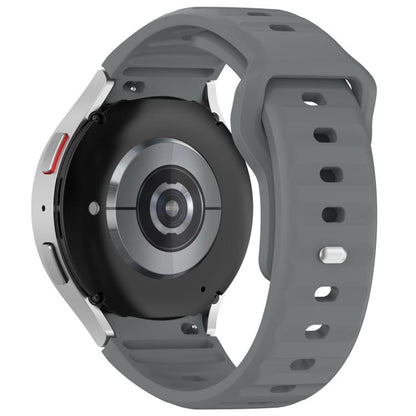 For Samsung Galaxy Watch7 / 6 / 5 Kalebol Reverse Buckle Wave Pattern Silicone Strap(Space Grey) by Kalebol