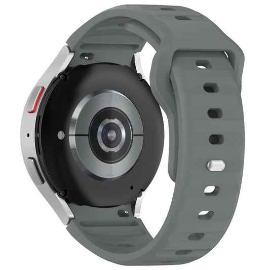 For Samsung Galaxy Watch7 / 6 / 5 Kalebol Reverse Buckle Wave Pattern Silicone Strap(Space Grey) by Kalebol