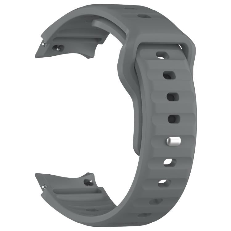 For Samsung Galaxy Watch7 / 6 / 5 Kalebol Reverse Buckle Wave Pattern Silicone Strap(Space Grey) by Kalebol