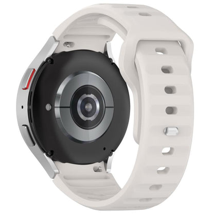 For Samsung Galaxy Watch7 / 6 / 5 Kalebol Reverse Buckle Wave Pattern Silicone Strap(Starlight) by Kalebol