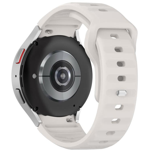 For Samsung Galaxy Watch7 / 6 / 5 Kalebol Reverse Buckle Wave Pattern Silicone Strap(Starlight) by Kalebol