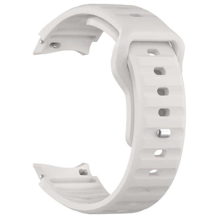 For Samsung Galaxy Watch7 / 6 / 5 Kalebol Reverse Buckle Wave Pattern Silicone Strap(Starlight) by Kalebol