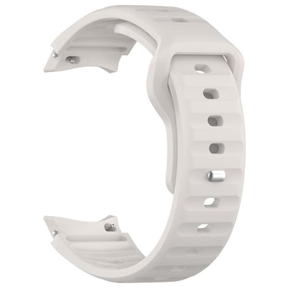 For Samsung Galaxy Watch7 / 6 / 5 Kalebol Reverse Buckle Wave Pattern Silicone Strap(Starlight) by Kalebol