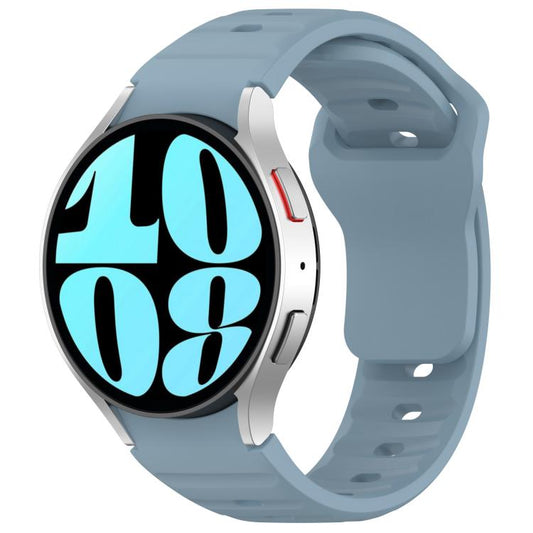 For Samsung Galaxy Watch7 / 6 / 5 Kalebol Reverse Buckle Wave Pattern Silicone Strap(Rock Blue) by Kalebol