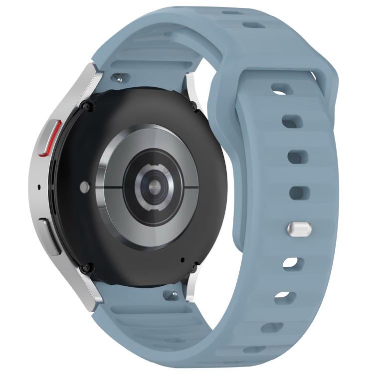 For Samsung Galaxy Watch7 / 6 / 5 Kalebol Reverse Buckle Wave Pattern Silicone Strap(Rock Blue) by Kalebol