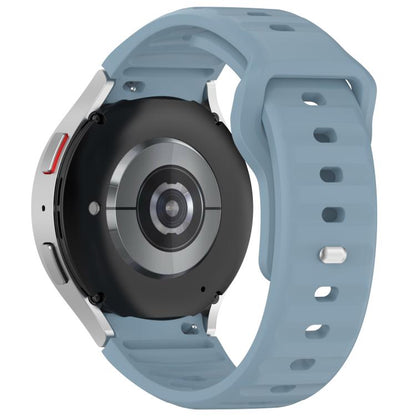 For Samsung Galaxy Watch7 / 6 / 5 Kalebol Reverse Buckle Wave Pattern Silicone Strap(Rock Blue) by Kalebol