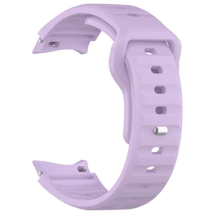 For Samsung Galaxy Watch7 / 6 / 5 Kalebol Reverse Buckle Wave Pattern Silicone Strap(Purple) by Kalebol
