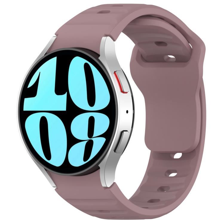 For Samsung Galaxy Watch7 / 6 / 5 Kalebol Reverse Buckle Wave Pattern Silicone Strap(Purple Haze) by Kalebol