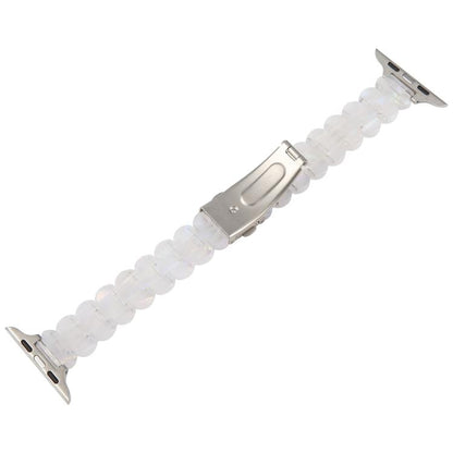 For Apple Watch 46mm / 49mm / 45mm / 44mm Oval Resin Watch Band(Fluorescent White) by bashfashion