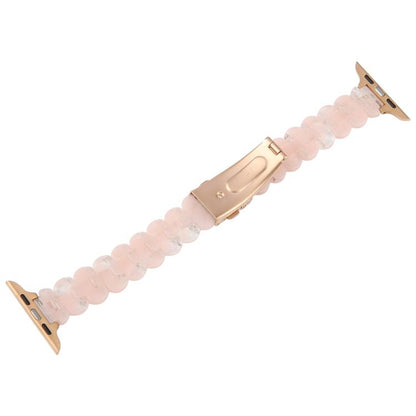 For Apple Watch 42mm / 41mm / 40mm / 38mm Oval Resin Watch Band(Mermaid Pink) by bashfashion