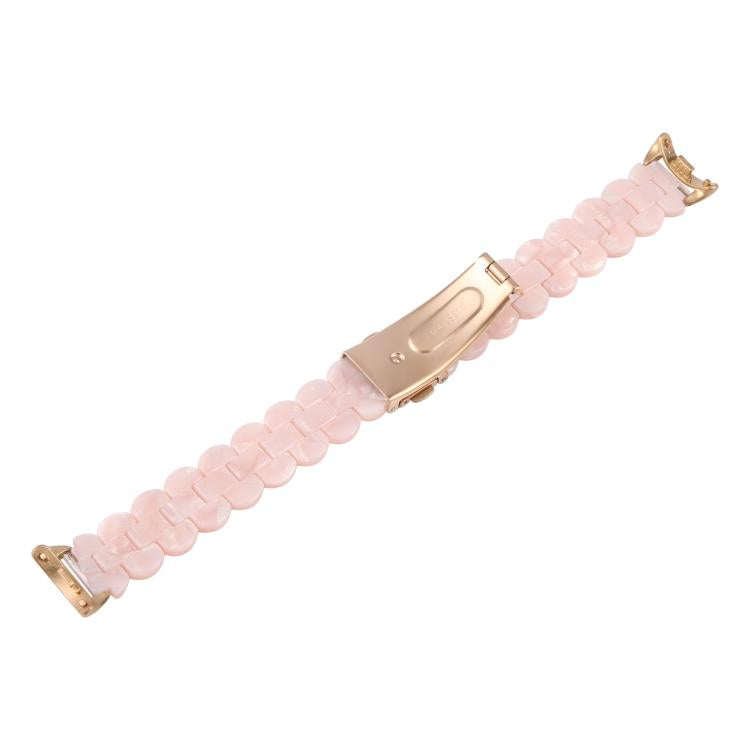 For Xiaomi Smart Band 9 / 8 Oval Resin Watch Band(Pearl Powder) by bashfashion