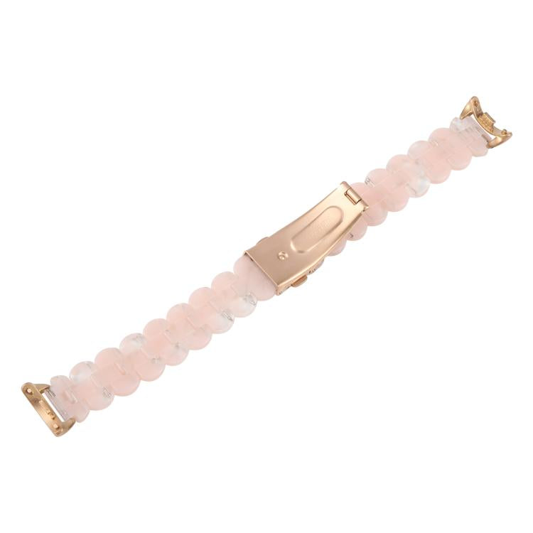 For Xiaomi Smart Band 9 / 8 Oval Resin Watch Band(Mermaid Pink) by bashfashion