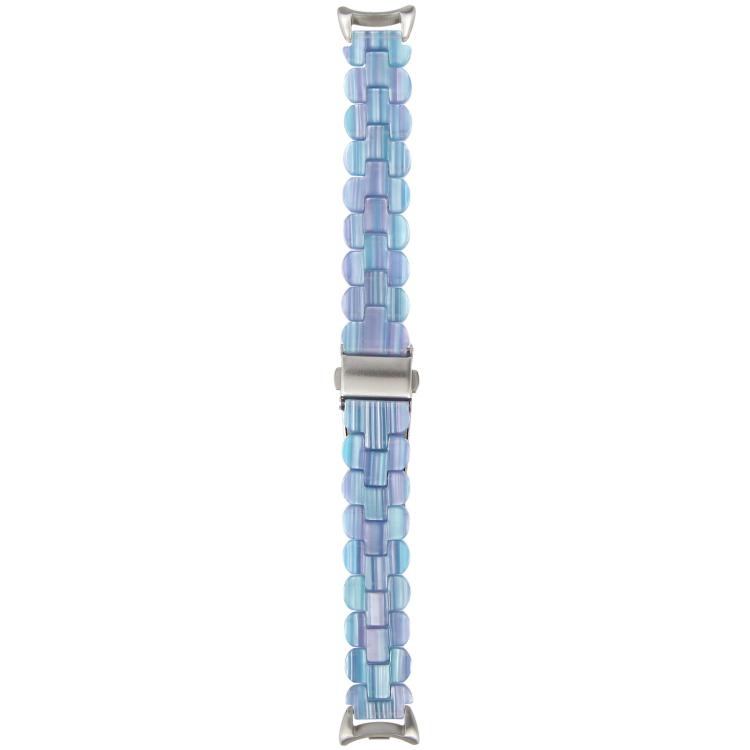 For Xiaomi Smart Band 9 / 8 Oval Resin Watch Band(Blue Phantom) by bashfashion