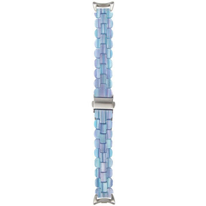 For Xiaomi Smart Band 9 / 8 Oval Resin Watch Band(Blue Phantom) by bashfashion