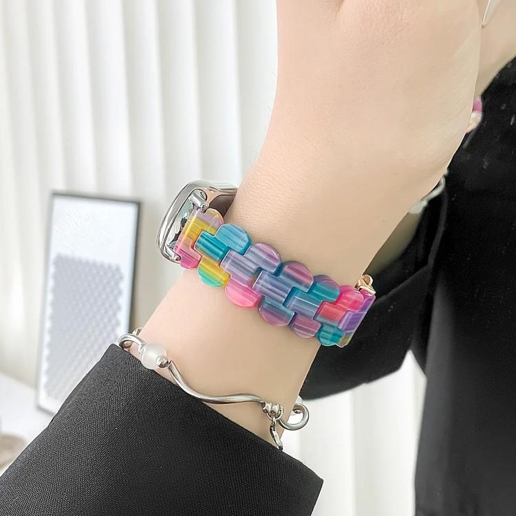 For Xiaomi Smart Band 9 / 8 Oval Resin Watch Band(Nougat) by bashfashion