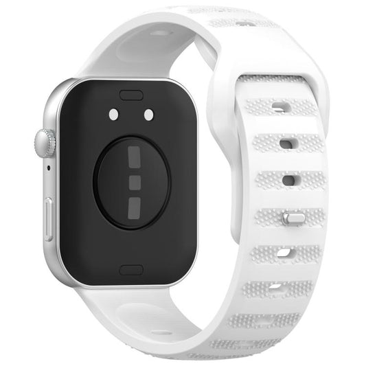 For Huawei Watch Fit3 Kalebol Dotted Pattern Silicone Strap(White) by Kalebol