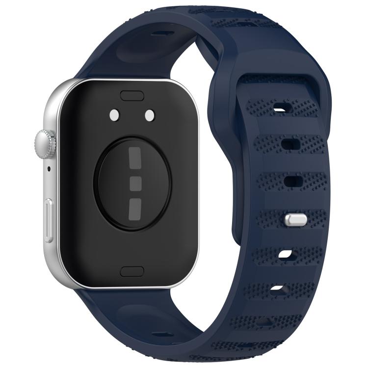 For Huawei Watch Fit3 Kalebol Dotted Pattern Silicone Strap(Midnight Blue) by Kalebol