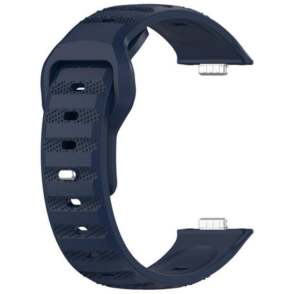 For Huawei Watch Fit3 Kalebol Dotted Pattern Silicone Strap(Midnight Blue) by Kalebol