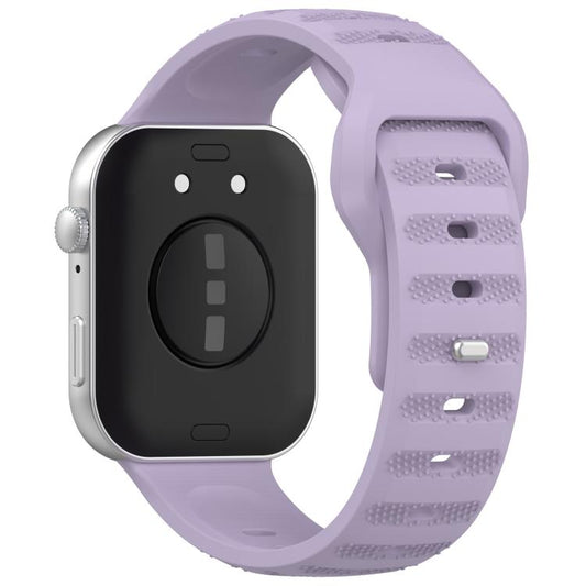 For Huawei Watch Fit3 Kalebol Dotted Pattern Silicone Strap(Dark Purple) by Kalebol