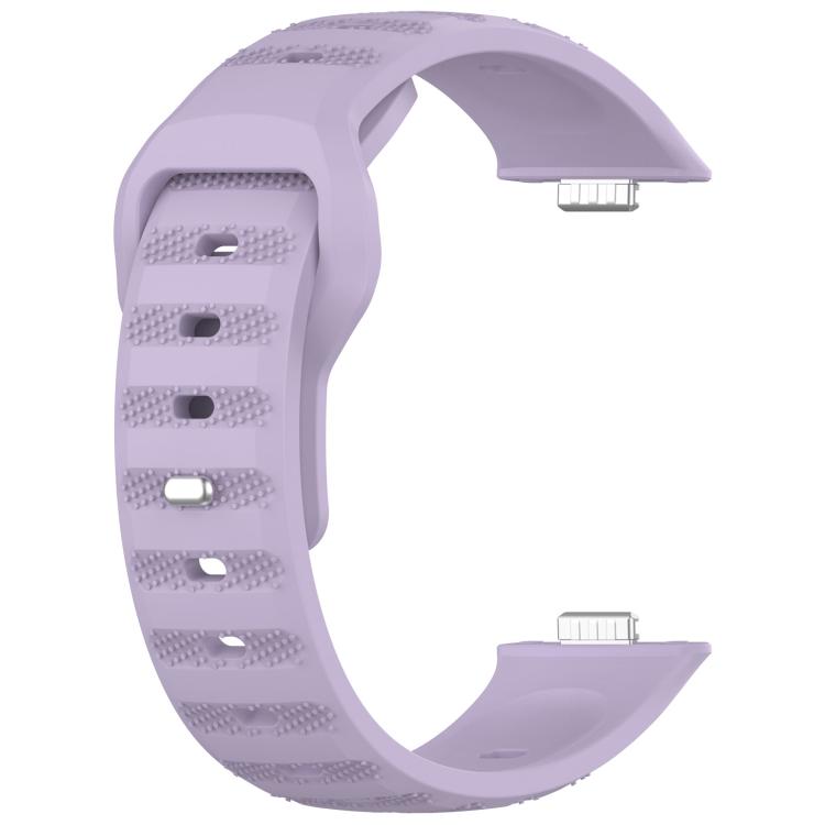 For Huawei Watch Fit3 Kalebol Dotted Pattern Silicone Strap(Dark Purple) by Kalebol