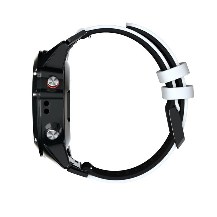 For Garmin QuickFit 26mm Kalebol Two-layer Silicone Watch Band(White Black) by Kalebol