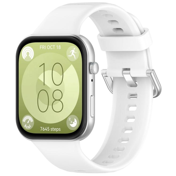 For Huawei Watch Fit3 Kalebol Soft Silicone Strap(White) by Kalebol