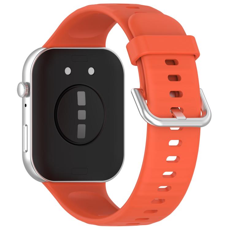 For Huawei Watch Fit3 Kalebol Soft Silicone Strap(Red Tea Orange) by Kalebol