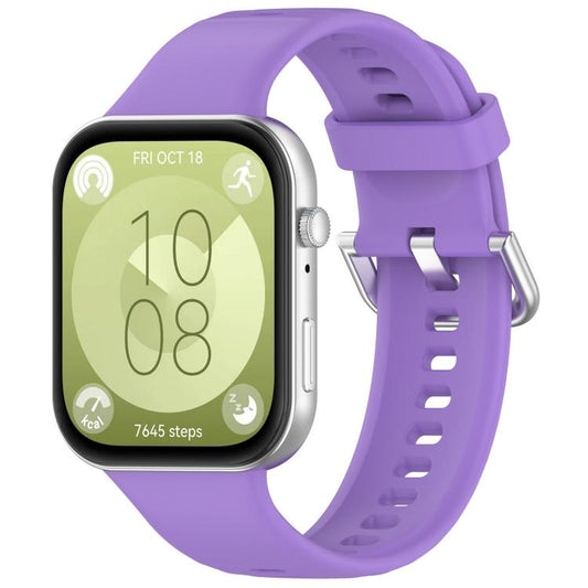 For Huawei Watch Fit3 Kalebol Soft Silicone Strap(Lilac) by Kalebol