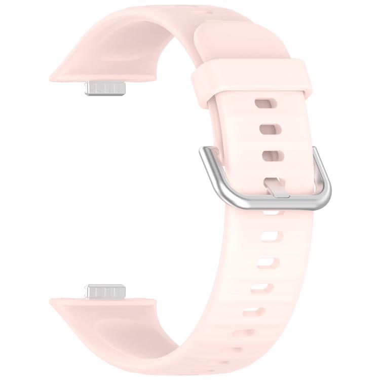 For Huawei Watch Fit3 Kalebol Soft Silicone Strap(Pink) by Kalebol