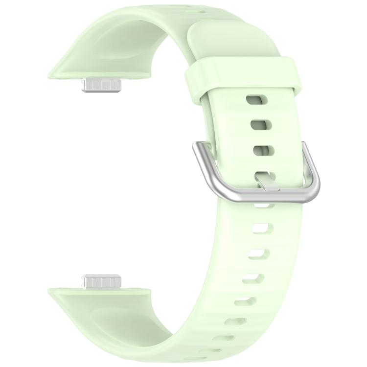 For Huawei Watch Fit3 Kalebol Soft Silicone Strap(Green) by Kalebol