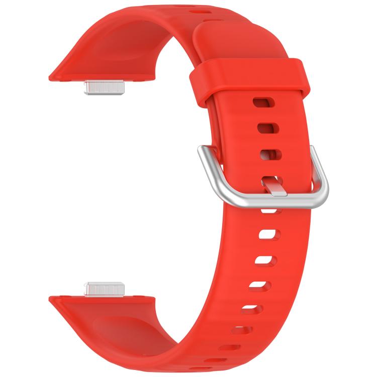 For Huawei Watch Fit3 Kalebol Soft Silicone Strap(Red) by Kalebol