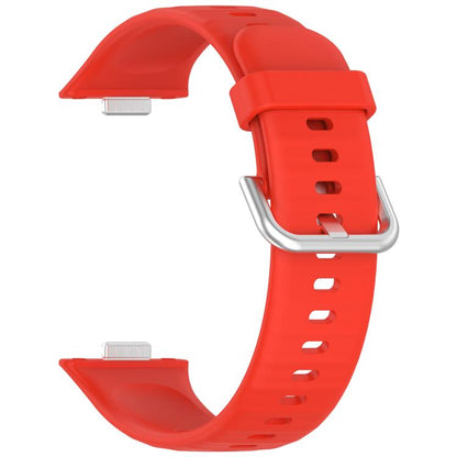 For Huawei Watch Fit3 Kalebol Soft Silicone Strap(Red) by Kalebol