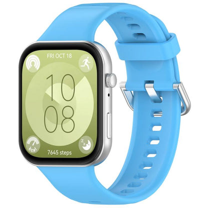 For Huawei Watch Fit3 Kalebol Soft Silicone Strap(Sky Blue) by Kalebol