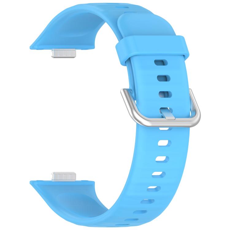 For Huawei Watch Fit3 Kalebol Soft Silicone Strap(Sky Blue) by Kalebol